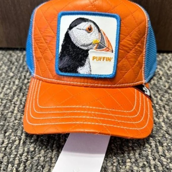 Goorin Animal Trucker Baseball Snapback Hat Cap Words Words Words Puffin' Bird
